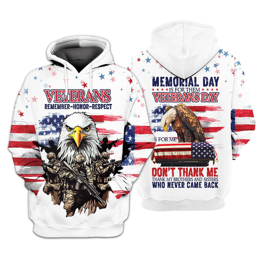 Veterans Day Is For Me All Over Print Apparel