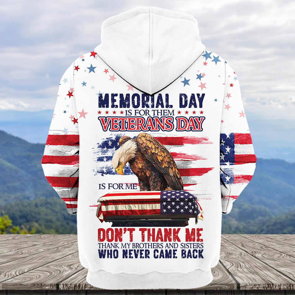 Veterans Day Is For Me All Over Print Apparel
