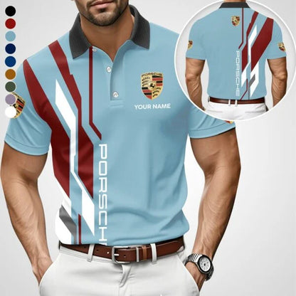 3D All Over Printed Porsche Polo Shirt Limited Edition  v2 – Custom Name