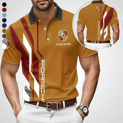 3D All Over Printed Porsche Polo Shirt Limited Edition  v2 – Custom Name