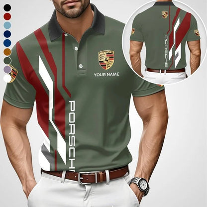 3D All Over Printed Porsche Polo Shirt Limited Edition  v2 – Custom Name