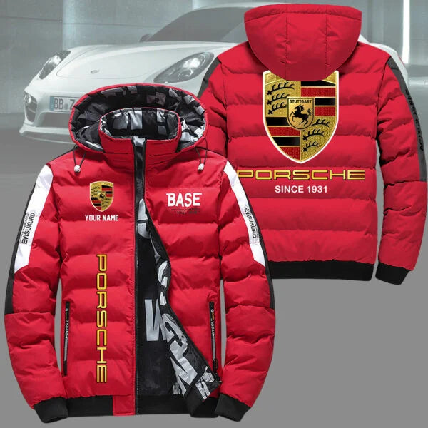 Porsche Custom Name Reversible Winter Puffer Jacket – Limited Edition