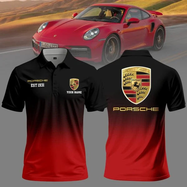 Custom Name Limited Edition Porsche Polo Shirt v3