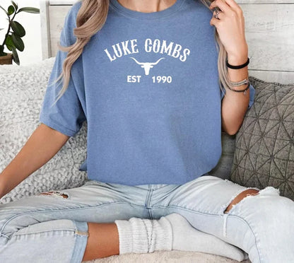 LC EST 1990 T-shirt, Country Music Fan Tee Shirt, Sweatshirt & Hoodie