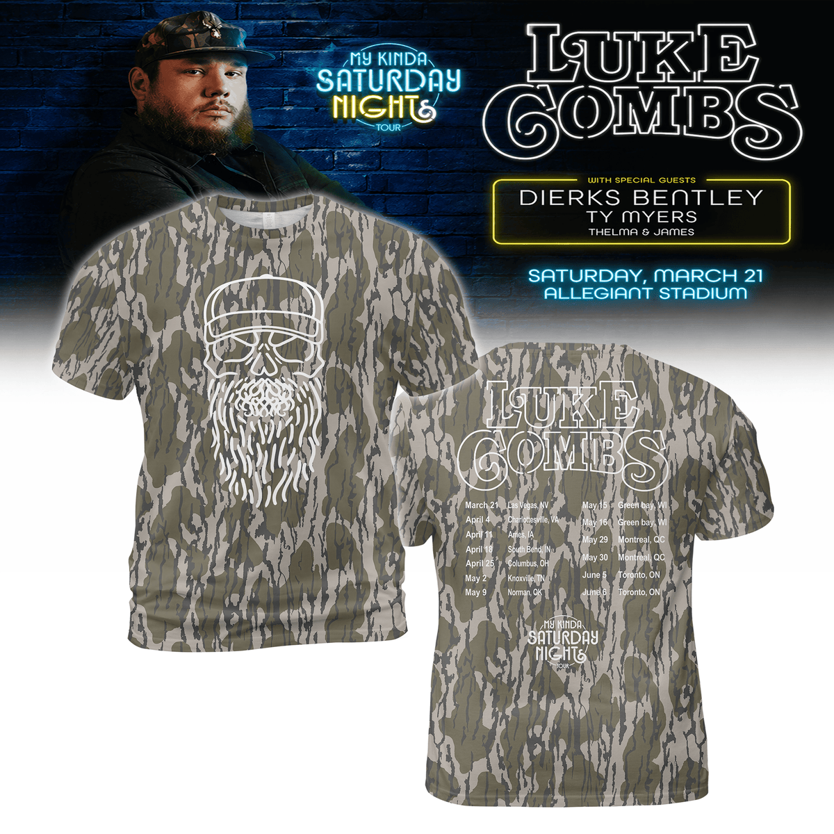 LC Limited Edition “My Kinda Saturday Night Tour” Tee Shirt, Sweatshirt & Hoodie