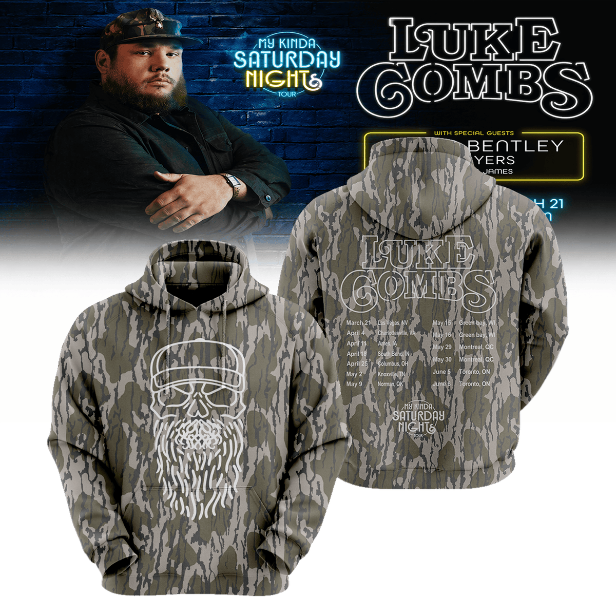 LC Limited Edition “My Kinda Saturday Night Tour” Tee Shirt, Sweatshirt & Hoodie