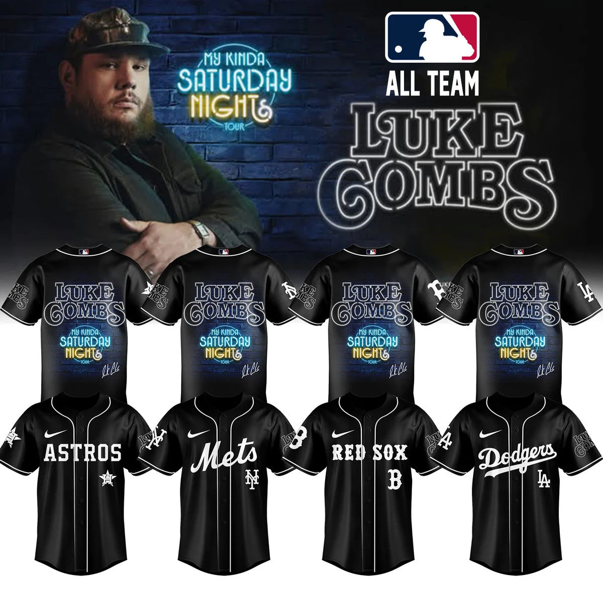 MLB X LC ”My Kinda Saturday Night Tour 2026” Baseball Jersey