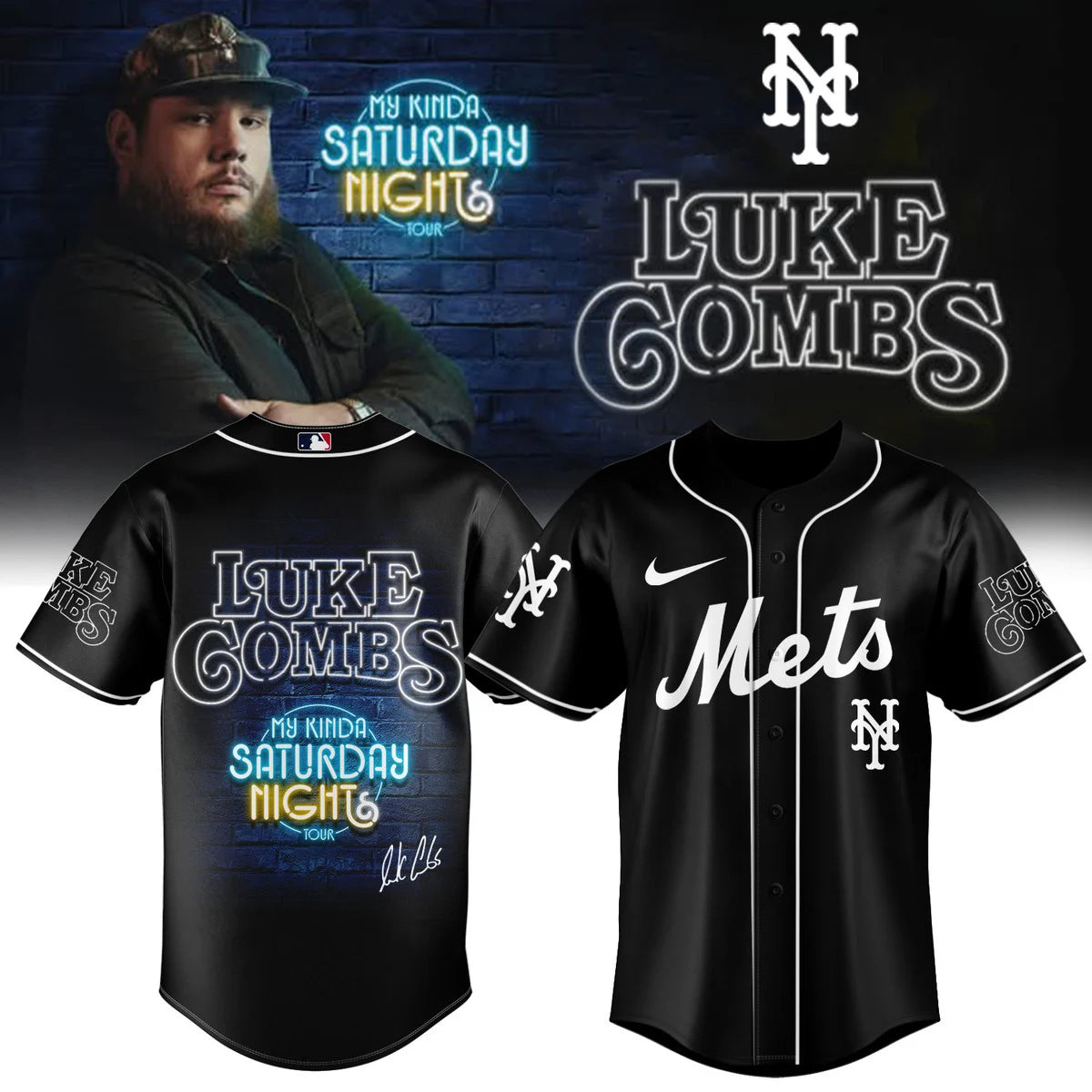MLB X LC ”My Kinda Saturday Night Tour 2026” Baseball Jersey