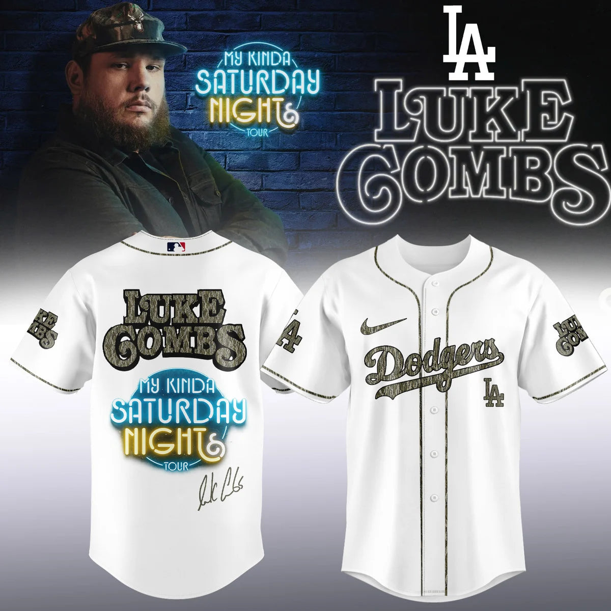 MLB X LC ”My Kinda Saturday Night Tour 2026” V2 Baseball Jersey