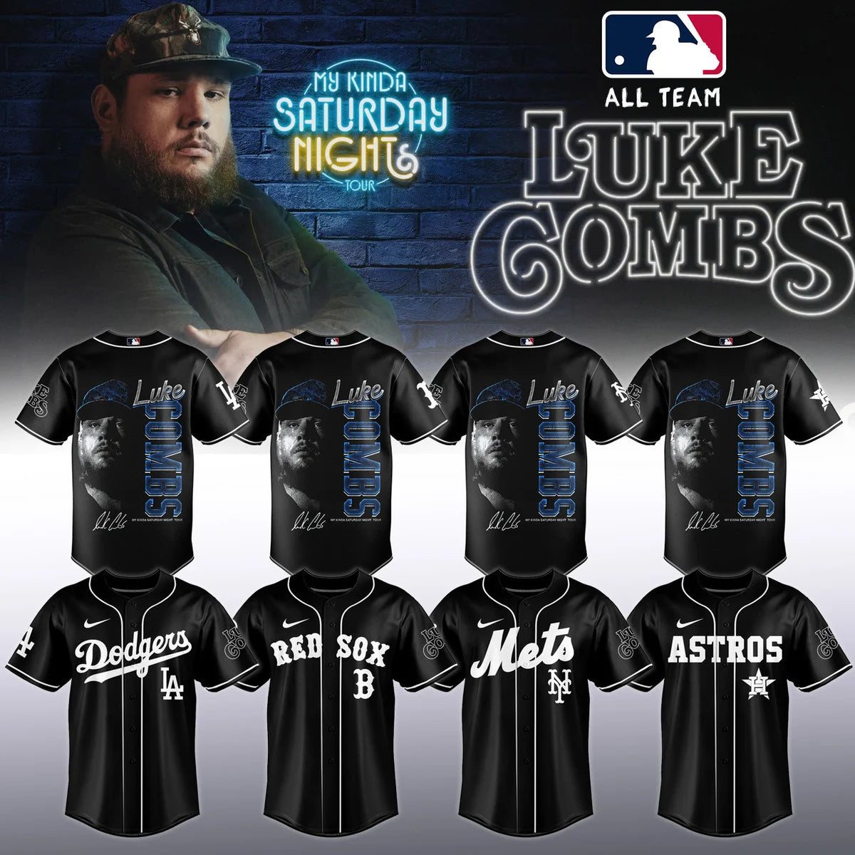 MLB X LC ”My Kinda Saturday Night Tour 2026” V3 Baseball Jersey