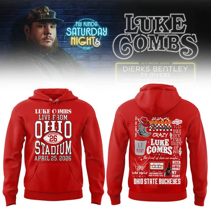 Limited Edition “My Kinda Saturday Night Tour” at Ohio Stadium T-Shirt, Sweatshirt & Hoodie