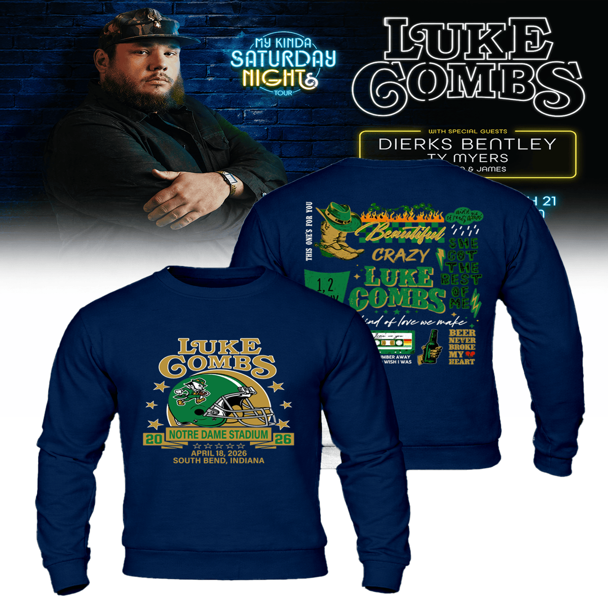 LC Limited Edition “My Kinda Saturday Night Tour” v5 T-Shirt, Sweatshirt & Hoodie