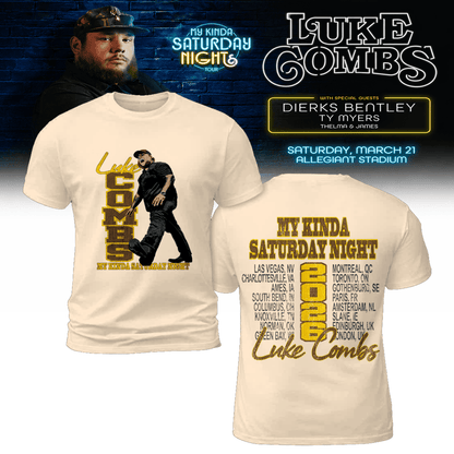 Limited Edition “My Kinda Saturday Night Tour” in Scott Stadium T-Shirt, Sweatshirt & Hoodie