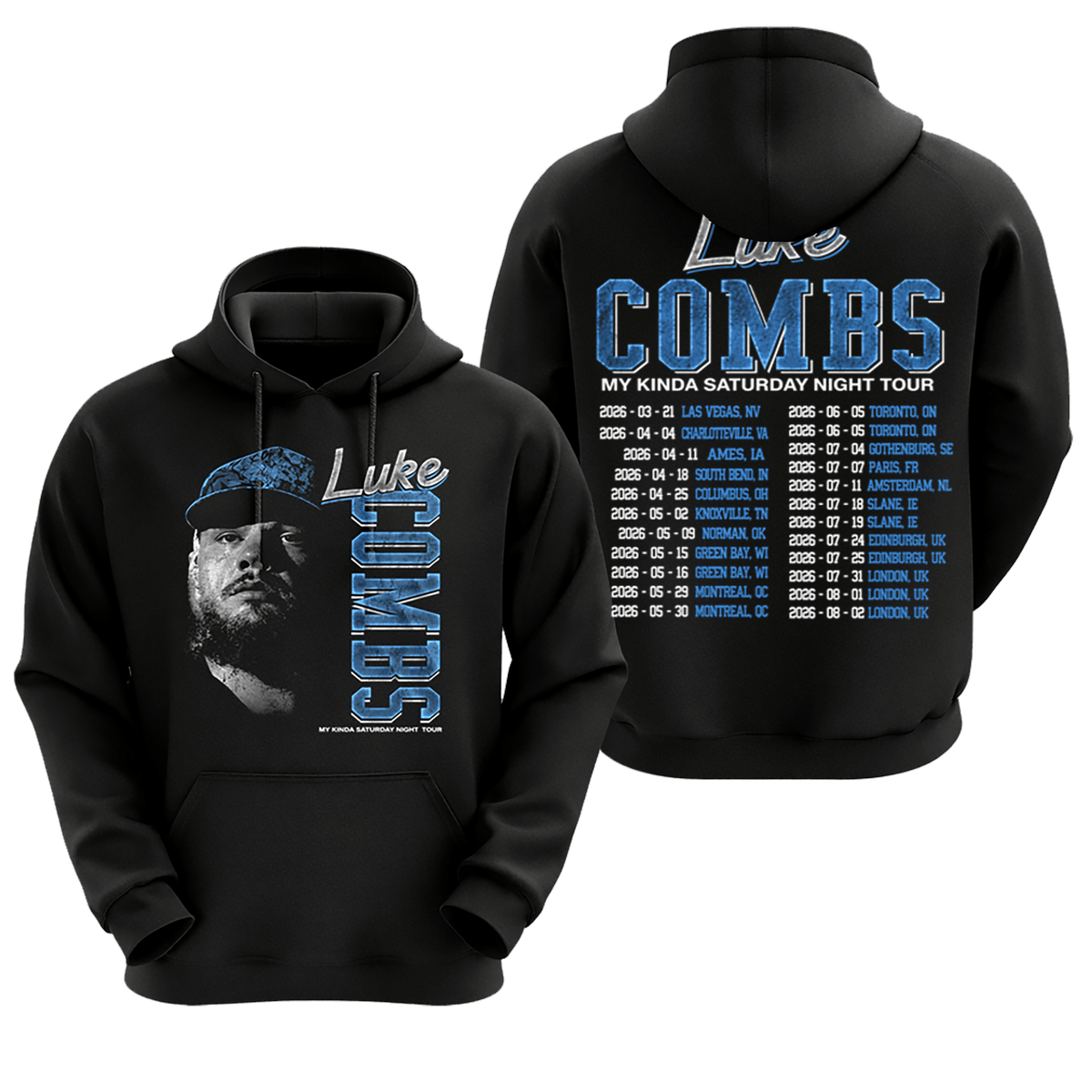 Limited Edition “My Kinda Saturday Night Tour” LC T-Shirt, Sweatshirt & Hoodie