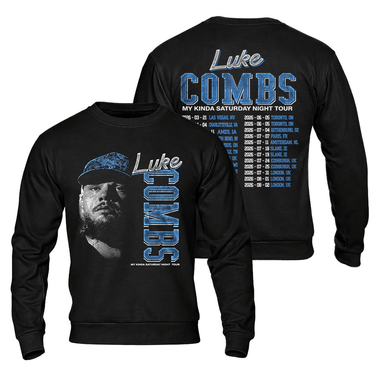 Limited Edition “My Kinda Saturday Night Tour” LC T-Shirt, Sweatshirt & Hoodie