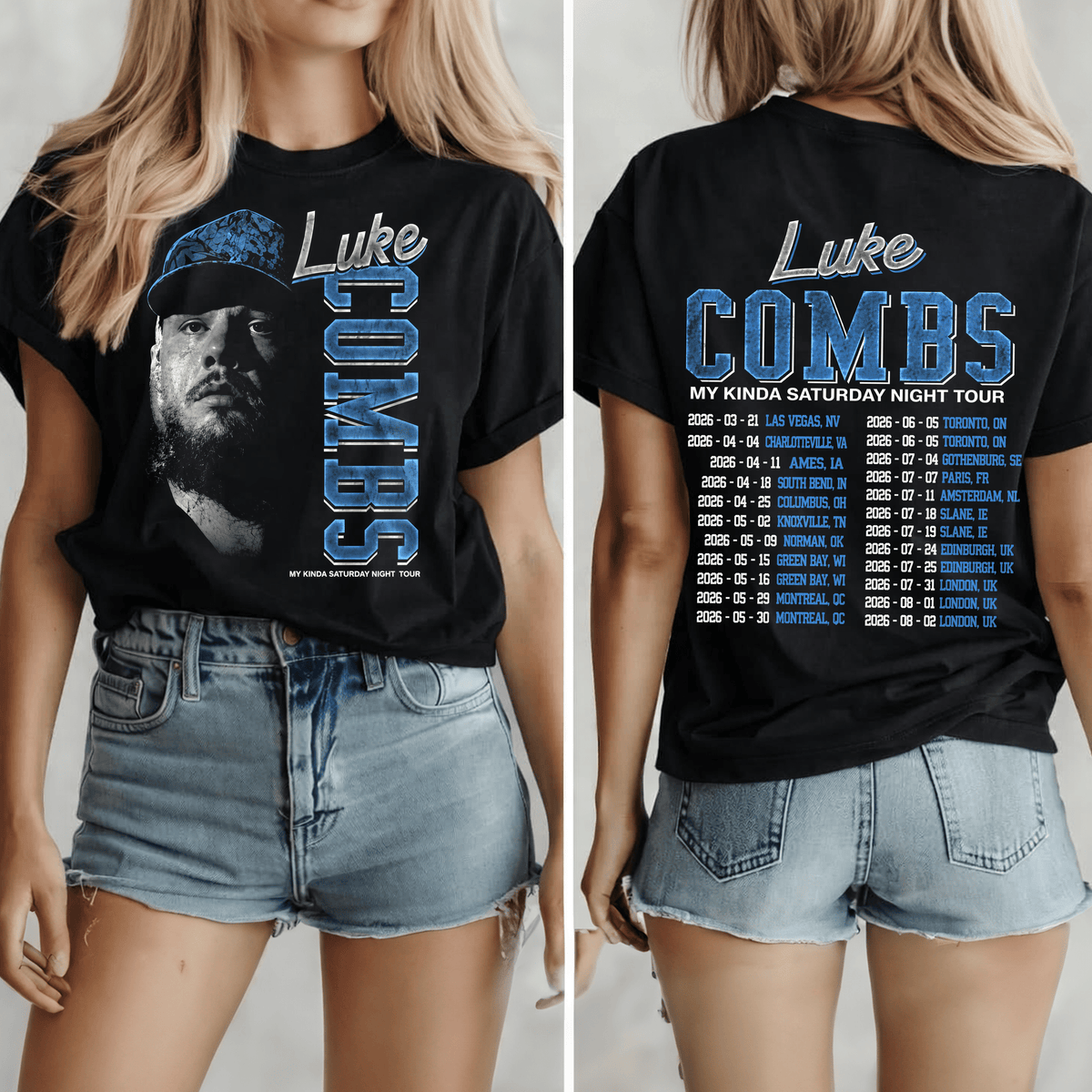 Limited Edition “My Kinda Saturday Night Tour” LC T-Shirt, Sweatshirt & Hoodie