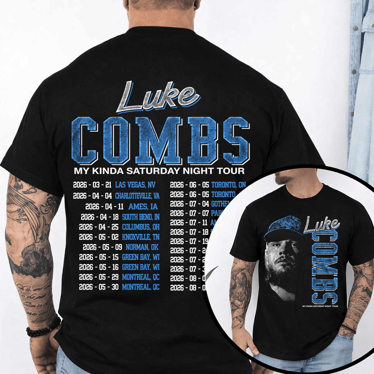Limited Edition “My Kinda Saturday Night Tour” LC T-Shirt, Sweatshirt & Hoodie
