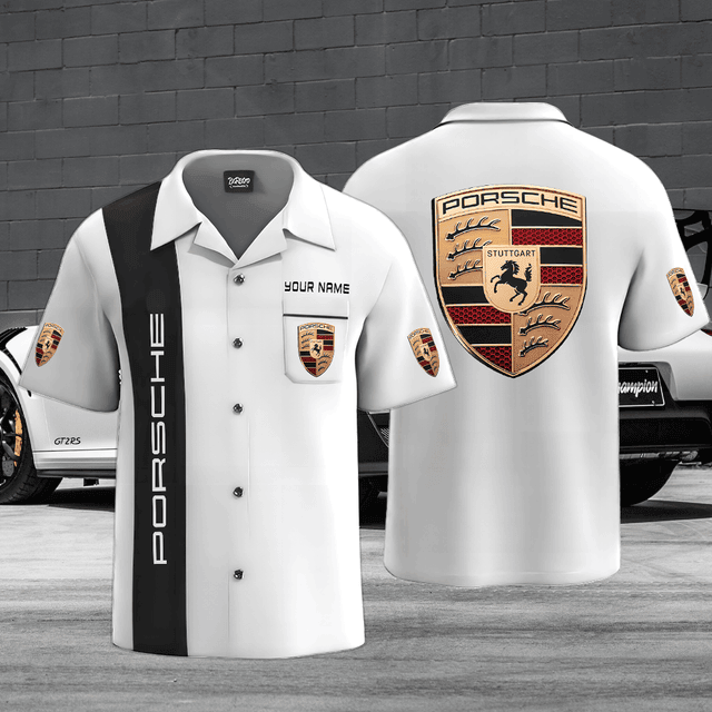 Porsche Custom Name 3D Hawaiian Shirt – Limited Edition