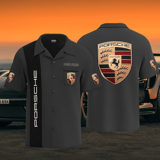 Porsche Custom Name 3D Hawaiian Shirt – Limited Edition