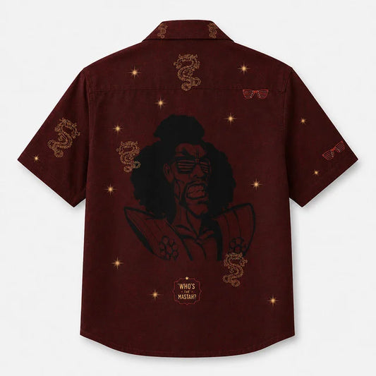 Shonuff - Who's The Mastah? Back Print The Last Dragon Hawaiian Shirt, Shorts Set, T-Shirt, Jersey, Sweatshirt & Hoodie