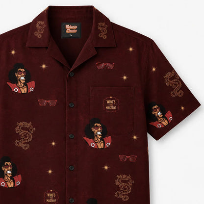 Shonuff - Who's The Mastah? Back Print The Last Dragon Hawaiian Shirt, Shorts Set, T-Shirt, Jersey, Sweatshirt & Hoodie