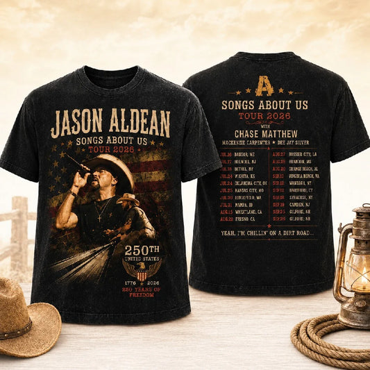 JA Songs About Us Tour Washed T - Shirt, Sweatshirt & Hoodie