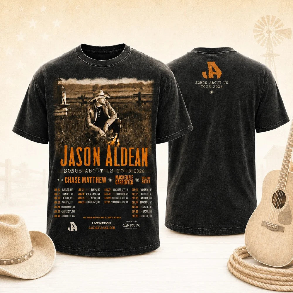 JA Songs About Us Tour v3 Washed T - Shirt, Sweatshirt & Hoodie