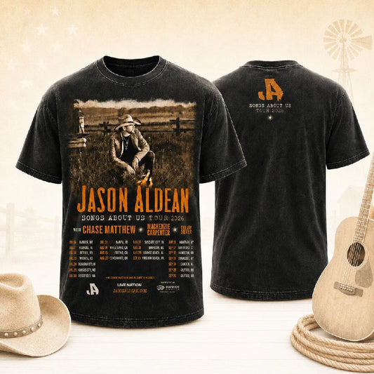 JA Songs About Us Tour v3 Washed T - Shirt, Sweatshirt & Hoodie