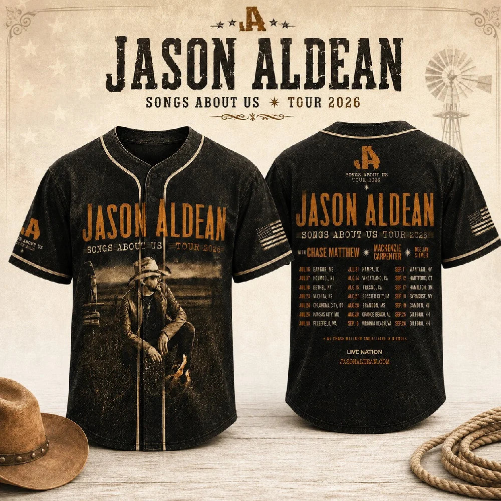 JA Songs About Us Tour 2026 3D Baseball Jersey