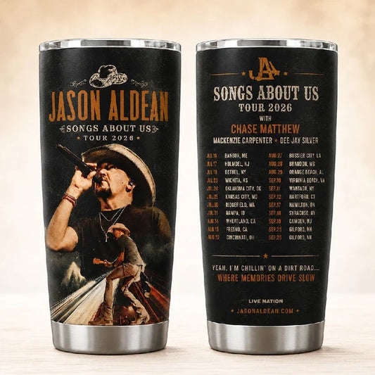 JA Songs About Us Tour v2 2026 Tumbler