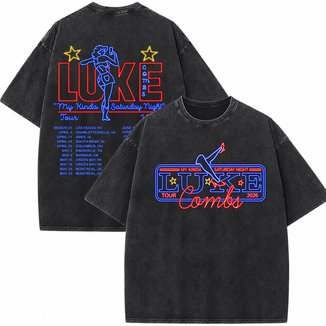 LC Tour 2026 Fan v5 Wash T - Shirt, Sweatshirt & Hoodie