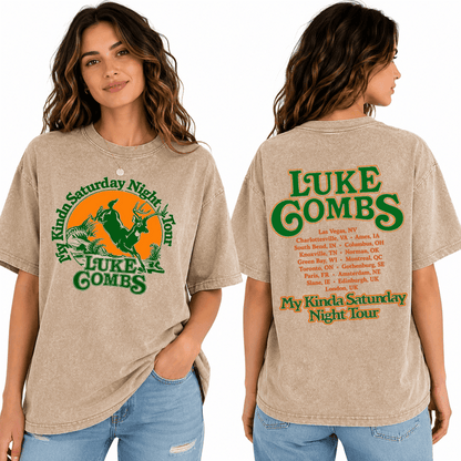 LC Limited Edition “My Kinda Saturday Night Tour” 2026 Wash T - Shirt, Sweatshirt & Hoodie