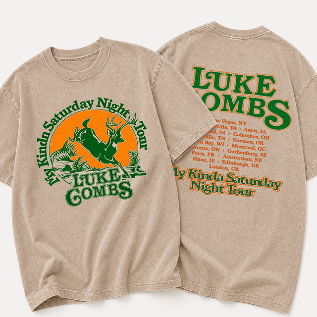 LC Limited Edition “My Kinda Saturday Night Tour” 2026 Wash T - Shirt, Sweatshirt & Hoodie