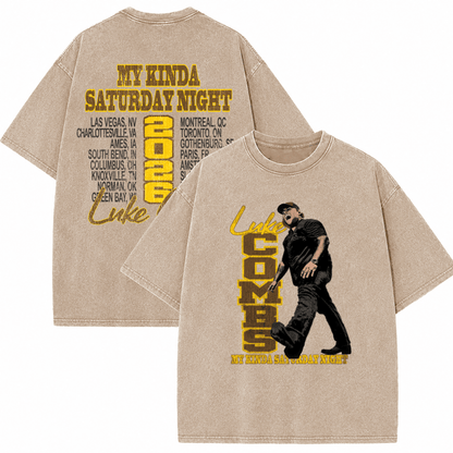 LC “My Kinda Saturday Night Tour” in Scott Stadium Wash T - Shirt, Sweatshirt & Hoodie