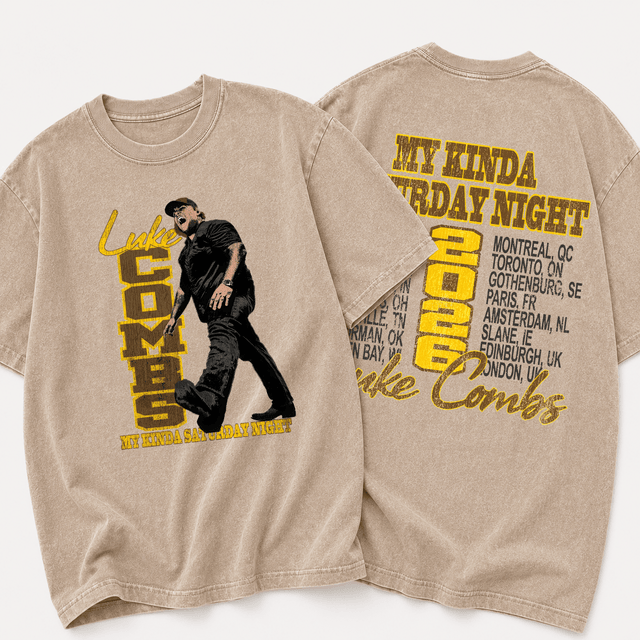 LC “My Kinda Saturday Night Tour” in Scott Stadium Wash T - Shirt, Sweatshirt & Hoodie