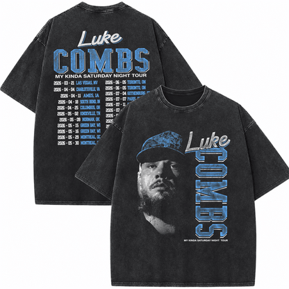 LC Limited Edition “My Kinda Saturday Night Tour” 2026 v3 Wash T - Shirt, Sweatshirt & Hoodie