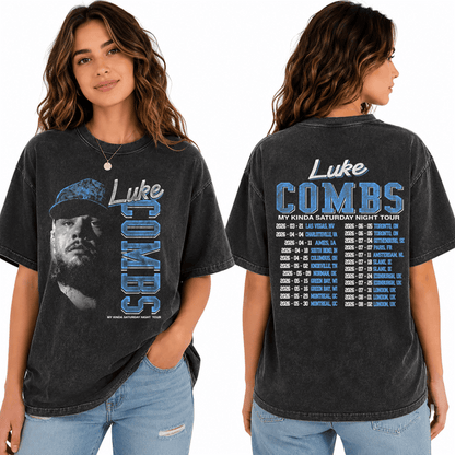 LC Limited Edition “My Kinda Saturday Night Tour” 2026 v3 Wash T - Shirt, Sweatshirt & Hoodie