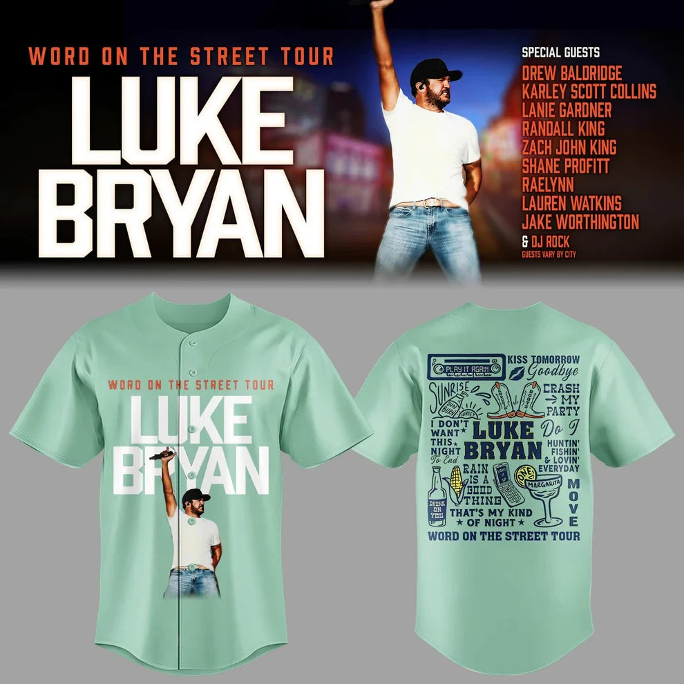 LB “Word On The Street Tour” 🎤🤠 Baseball Jersey