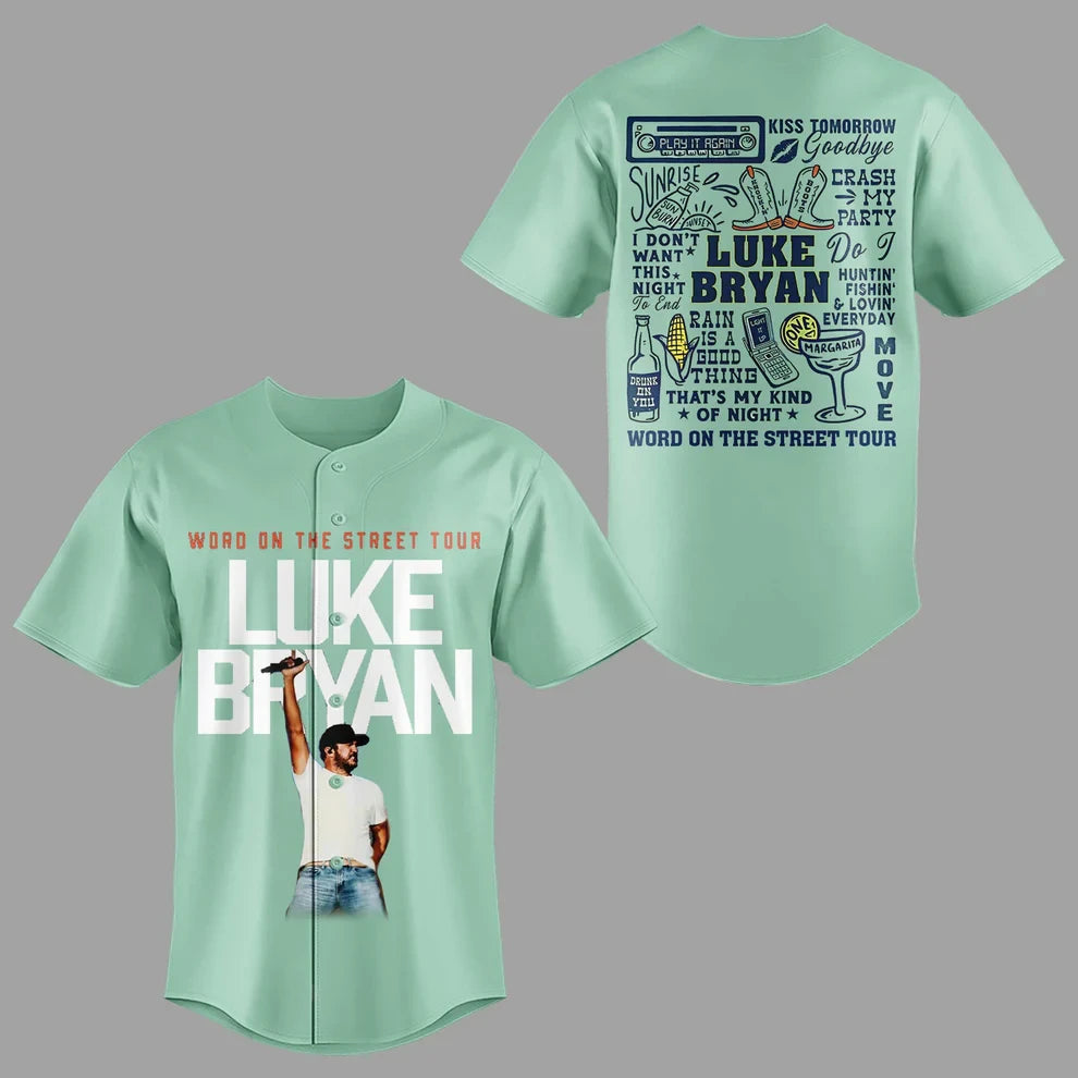 LB “Word On The Street Tour” 🎤🤠 Baseball Jersey