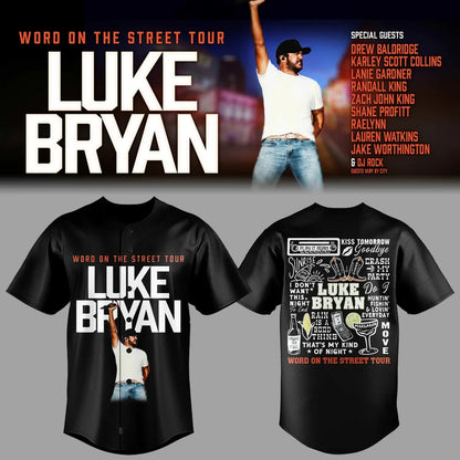 LB “Word On The Street Tour” 🎤🤠 Baseball Jersey