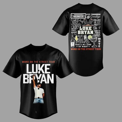 LB “Word On The Street Tour” 🎤🤠 Baseball Jersey