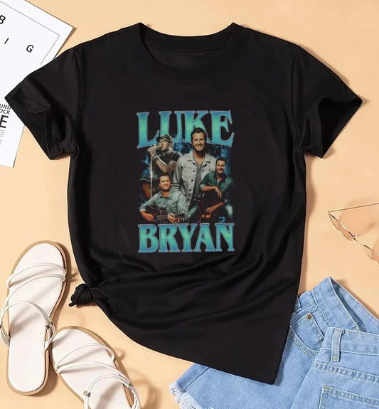 LB Vintage 90s Graphic Shirt, Luke Bryan Fan Gift, LB Tour Fashion Tee Shirt Gildan 5000, Sweatshirt & Hoodie