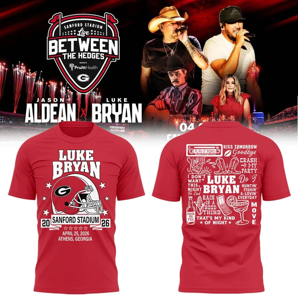 Limited Edition JA “Live Between The Hedges” At Sanford Stadium v5 Shirt Gildan 5000, Sweatshirt & Hoodie