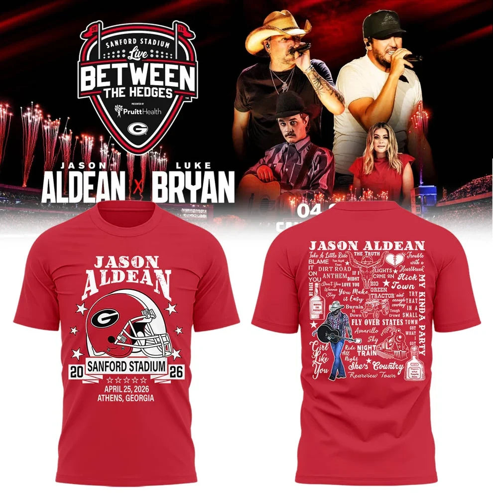 Limited Edition JA “Live Between The Hedges” At Sanford Stadium v4 Shirt Gildan 5000, Sweatshirt & Hoodie