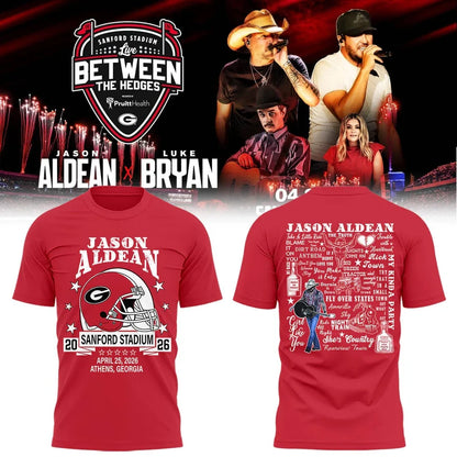 Limited Edition JA “Live Between The Hedges” At Sanford Stadium v4 Shirt Gildan 5000, Sweatshirt & Hoodie