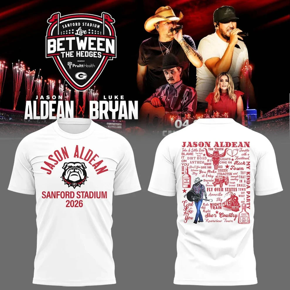 Limited Edition JA “Live Between The Hedges” At Sanford Stadium v3 Shirt Gildan 5000, Sweatshirt & Hoodie
