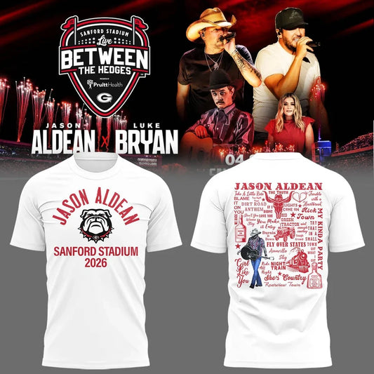 Limited Edition JA “Live Between The Hedges” At Sanford Stadium v3 Shirt Gildan 5000, Sweatshirt & Hoodie