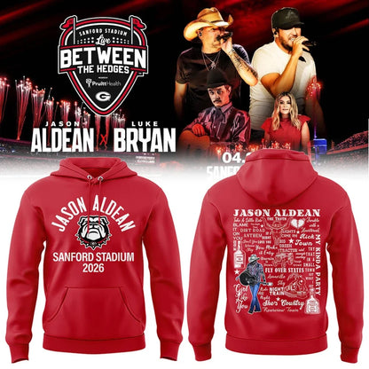 Limited Edition JA “Live Between The Hedges” At Sanford Stadium v3 Shirt Gildan 5000, Sweatshirt & Hoodie