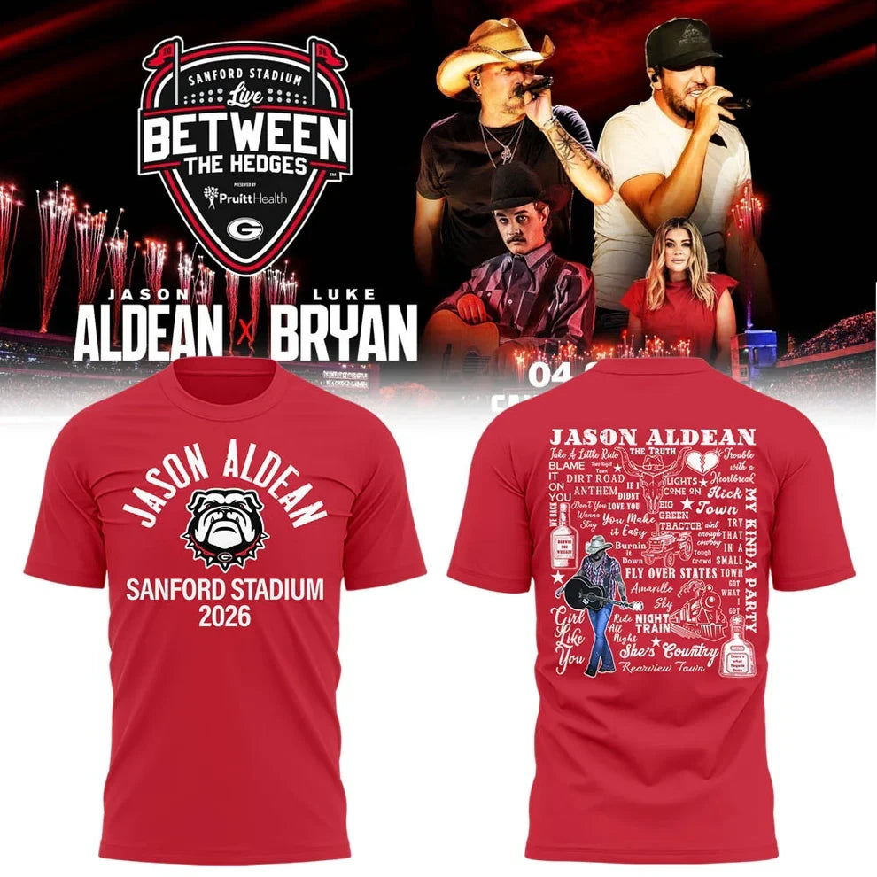Limited Edition JA “Live Between The Hedges” At Sanford Stadium v3 Shirt Gildan 5000, Sweatshirt & Hoodie