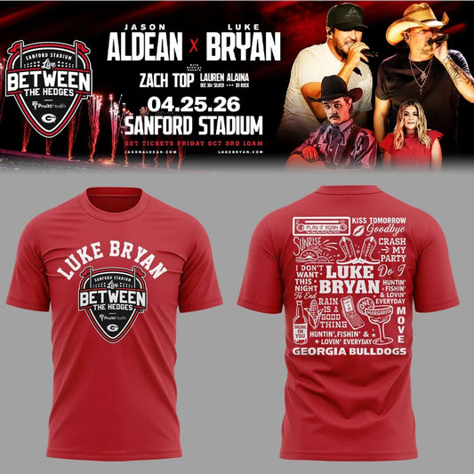 Limited Edition JA “Live Between The Hedges” At Sanford Stadium v2 Shirt Gildan 5000, Sweatshirt & Hoodie